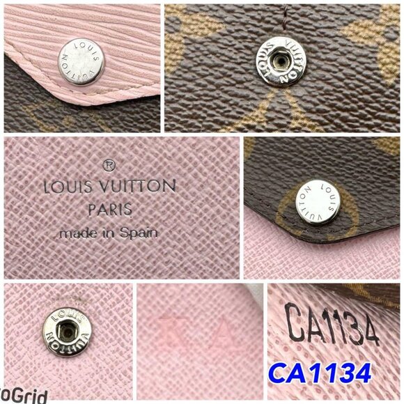 Authentic Louis Vuitton Monogram Epi Marie-Lou Long Wallet Rose Clair Pink - Picture 10 of 12